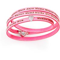 Bracciale Amen Donna Cuore Di Mamma in Pelle ASMA04-54 - ASMA04-54